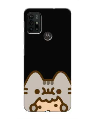 Чехол для Motorola MOTO G30 с картинкой «Пушин на черном»