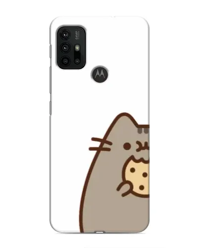 Чехол для Motorola MOTO G30 с картинкой «Пушин с печеньем»