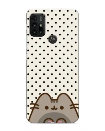 Чехол для Motorola MOTO G30 с картинкой «Пушин в горошек»