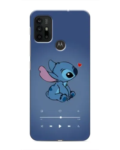 Чехол для Motorola MOTO G30 с картинкой «Музыкальный Stitch»