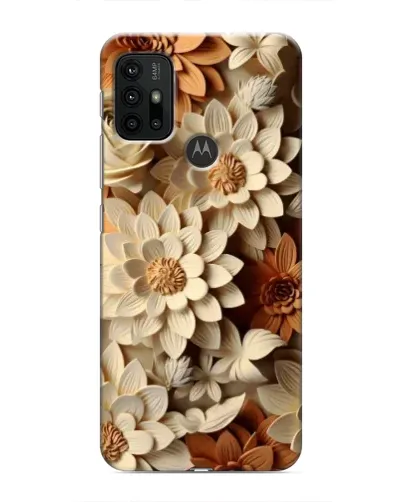 Чехол для Motorola MOTO G30 с картинкой «Бежевый флористический декор» Чехол для Motorola MOTO G30 с картинкой «Бежевый флористический декор»