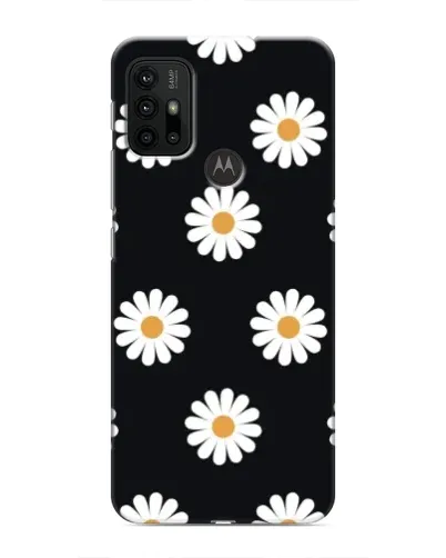 Чехол для Motorola MOTO G30 с картинкой «Ромашки на черном» Чехол для Motorola MOTO G30 с картинкой «Ромашки на черном»
