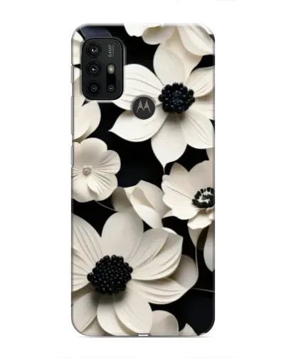 Чехол для Motorola MOTO G30 с картинкой «Объемные белые цветы» Чехол для Motorola MOTO G30 с картинкой «Объемные белые цветы»