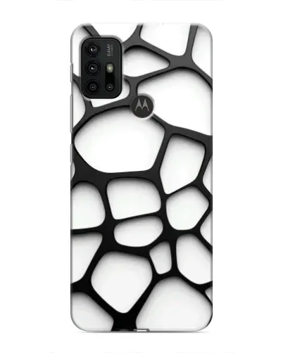 Чехол для Motorola MOTO G30 с картинкой «Белая объемная сетка» Чехол для Motorola MOTO G30 с картинкой «Белая объемная сетка»