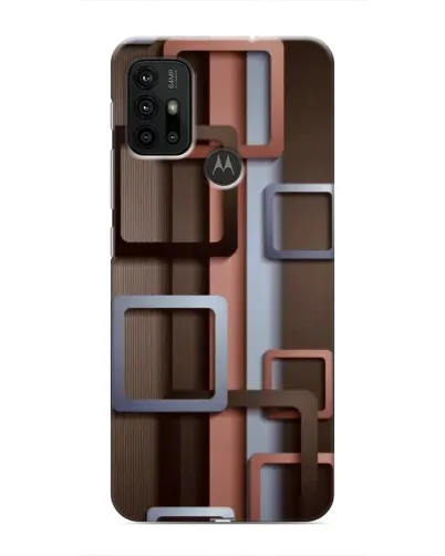 Чехол для Motorola MOTO G30 с картинкой «Коричневые объемные квадраты» Чехол для Motorola MOTO G30 с картинкой «Коричневые объемные квадраты»