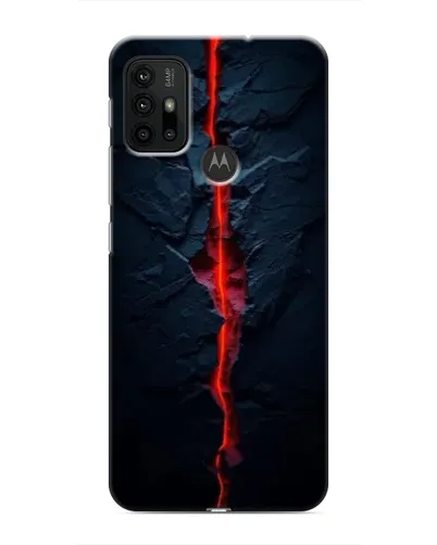 Чехол для Motorola MOTO G30 с картинкой «Kрасная лавовая трещина» Чехол для Motorola MOTO G30 с картинкой «Kрасная лавовая трещина»
