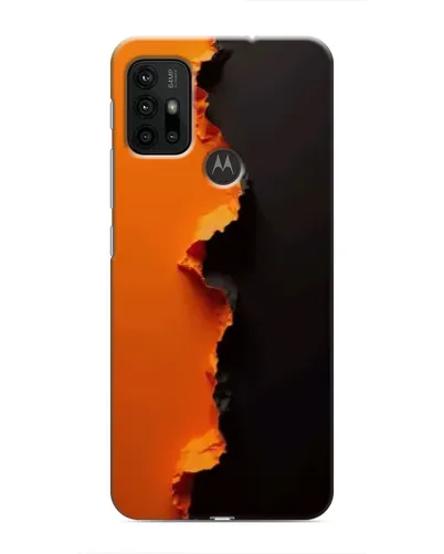 Чехол для Motorola MOTO G30 с картинкой «Оранжевый разлом» Чехол для Motorola MOTO G30 с картинкой «Оранжевый разлом»