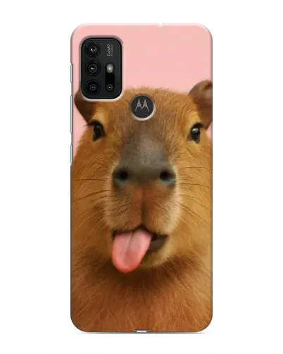 Чехол для Motorola MOTO G30 с картинкой «Капибара с языком» Чехол для Motorola MOTO G30 с картинкой «Капибара с языком»