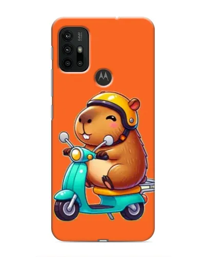 Чехол для Motorola MOTO G30 с картинкой «Капибара на скутере» Чехол для Motorola MOTO G30 с картинкой «Капибара на скутере»