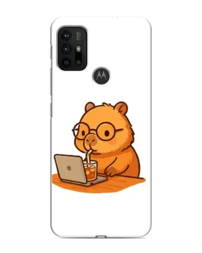 Чехол для Motorola MOTO G30 с картинкой «Капибара с ноутбуком» Чехол для Motorola MOTO G30 с картинкой «Капибара с ноутбуком»
