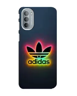 Чехол для Motorola MOTO G31 с картинкой «Неоновый Adidas»