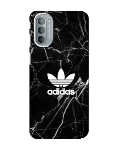 Чехол для Motorola MOTO G31 с картинкой «Белый мрамор Adidas»