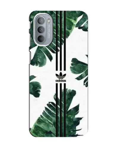 Чехол для Motorola MOTO G31 с картинкой «Пальмовые листья адидас»