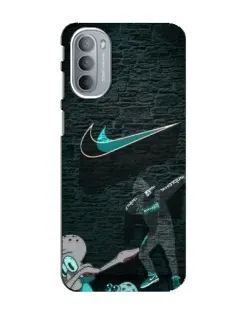 Чехол для Motorola MOTO G31 с картинкой «Спортивный арт Nike»