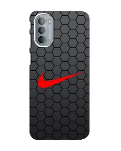 Чехол для Motorola MOTO G31 с картинкой «Nike — карбоновая сетка»
