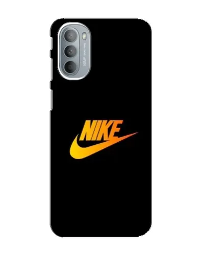 Чехол для Motorola MOTO G31 с картинкой «Золотой логотип Nike»