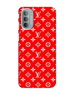 Чехол для Motorola MOTO G31 с картинкой «Яркий паттерн LV»