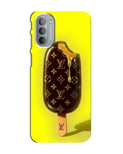 Чехол для Motorola MOTO G31 с картинкой «Мороженое от LV»
