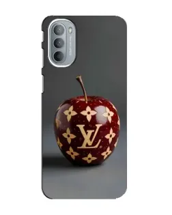 Чехол для Motorola MOTO G31 с картинкой «Красное яблоко LV»