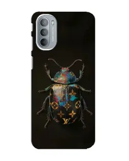 Чехол для Motorola MOTO G31 с картинкой «LV — мраморный принт»