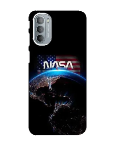 Чехол для Motorola MOTO G31 с картинкой «Земля из космоса NASA»