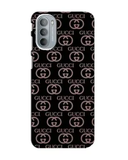 Чехол для Motorola MOTO G31 с картинкой «Классическая монограмма Gucci»