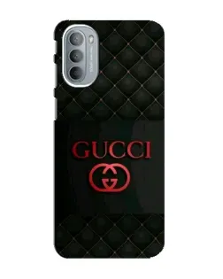Чехол для Motorola MOTO G31 с картинкой «Gucci — стеганый черный»