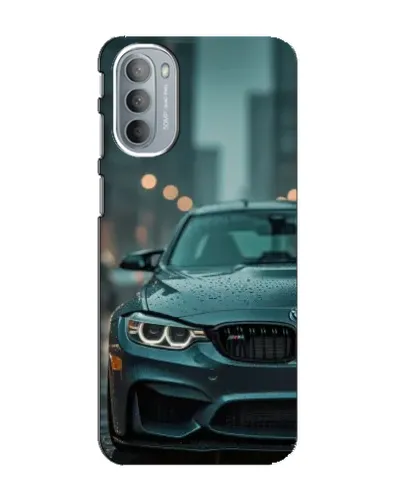 Чехол для Motorola MOTO G31 с картинкой «BMW в огнях города» Чехол для Motorola MOTO G31 с картинкой «BMW в огнях города»