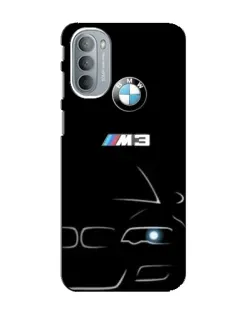 Чехол для Motorola MOTO G31 с картинкой «Минималистичный принт BMW M3»