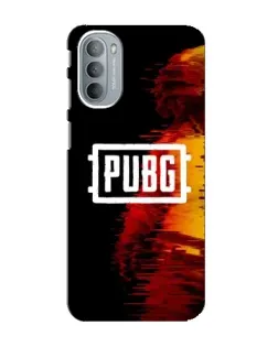 Чехол для Motorola MOTO G31 с картинкой «Яркий логотип PUBG»
