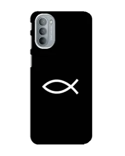 Чехол для Motorola MOTO G31 с картинкой «Символ рыбы Jesus»