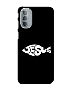 Чехол для Motorola MOTO G31 с картинкой «Рыба Jesus»