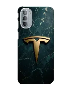 Чехол для Motorola MOTO G31 с картинкой «Мраморная Tesla Gold»