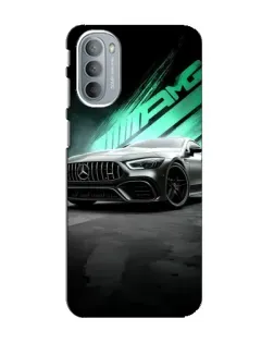 Чехол для Motorola MOTO G31 с картинкой «Темный Mercedes AMG»