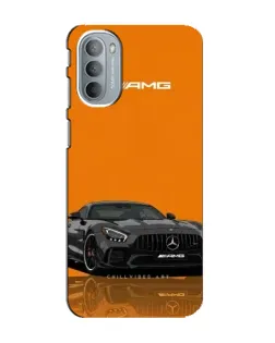 Чехол для Motorola MOTO G31 с картинкой «Оранжевый Mercedes AMG»