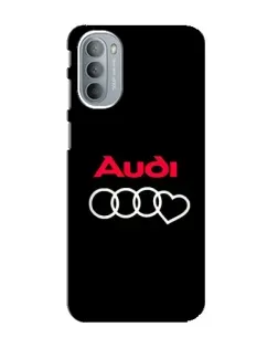 Чехол для Motorola MOTO G31 с картинкой «Логотип Audi Heart»