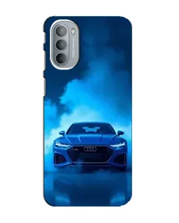 Чехол для Motorola MOTO G31 с картинкой «Audi — голубая энергия»