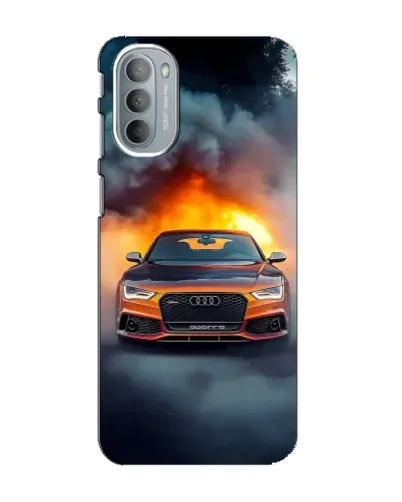 Чехол для Motorola MOTO G31 с картинкой «Audi в огненном дыму» Чехол для Motorola MOTO G31 с картинкой «Audi в огненном дыму»