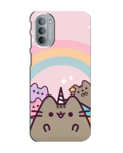 Чехол для Motorola MOTO G31 с картинкой «Единорог Pusheen»
