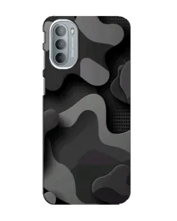 Чехол для Motorola MOTO G31 с картинкой «Темный абстрактный камуфляж»