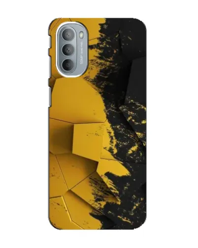Чехол для Motorola MOTO G31 с картинкой «Золотые осколки геометрии» Чехол для Motorola MOTO G31 с картинкой «Золотые осколки геометрии»