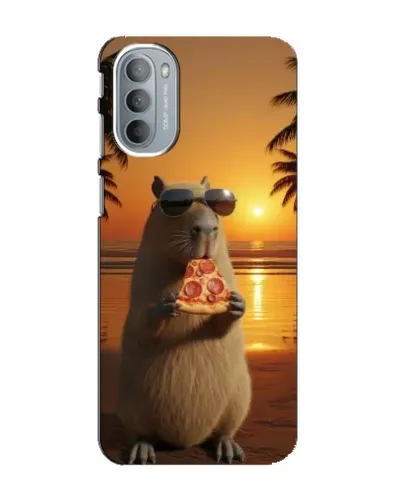 Чехол для Motorola MOTO G31 с картинкой «Капибара с пиццей» Чехол для Motorola MOTO G31 с картинкой «Капибара с пиццей»