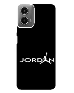 Чехол для Motorola MOTO G34 с картинкой «Jordan White Logo» Чехол для Motorola MOTO G34 с картинкой «Jordan White Logo»