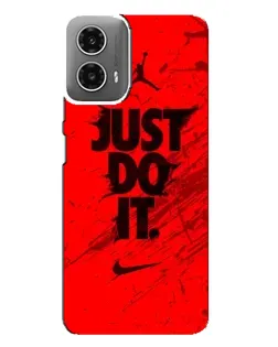 Чехол для Motorola MOTO G34 с картинкой «Nike Just Do It» Чехол для Motorola MOTO G34 с картинкой «Nike Just Do It»
