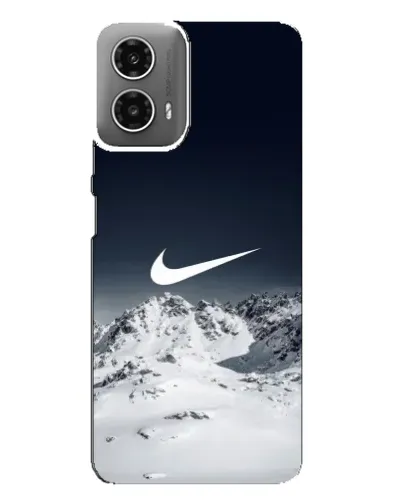 Чехол для Motorola MOTO G34 с картинкой «Nike — зимние горы» Чехол для Motorola MOTO G34 с картинкой «Nike — зимние горы»