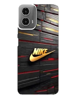 Чехол для Motorola MOTO G34 с картинкой «Золотой Nike на металле» Чехол для Motorola MOTO G34 с картинкой «Золотой Nike на металле»