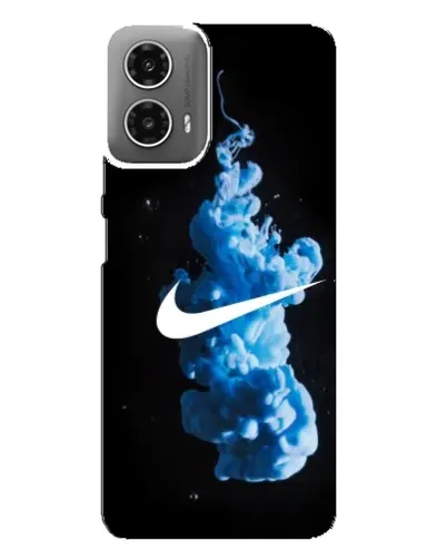 Чехол для Motorola MOTO G34 с картинкой «Nike и синий дым» Чехол для Motorola MOTO G34 с картинкой «Nike и синий дым»