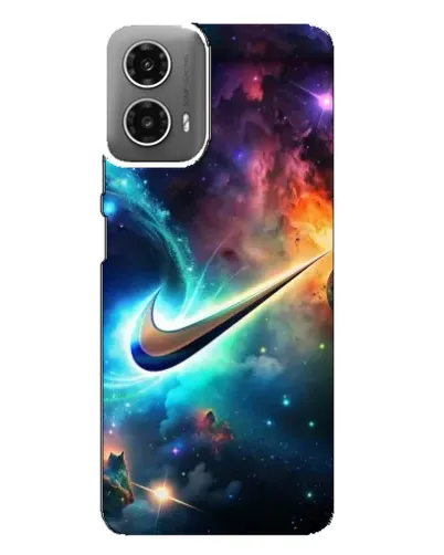 Чехол для Motorola MOTO G34 с картинкой «Космический Nike Swoosh» Чехол для Motorola MOTO G34 с картинкой «Космический Nike Swoosh»