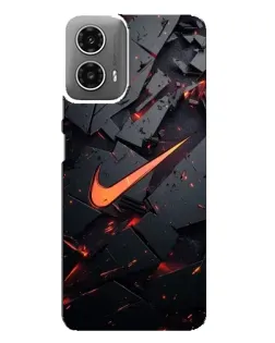 Чехол для Motorola MOTO G34 с картинкой «Nike — эффект разломов» Чехол для Motorola MOTO G34 с картинкой «Nike — эффект разломов»