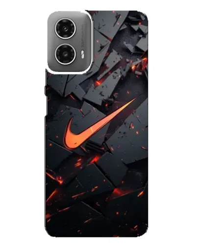 Чехол для Motorola MOTO G34 с картинкой «Nike — эффект разломов» Чехол для Motorola MOTO G34 с картинкой «Nike — эффект разломов»